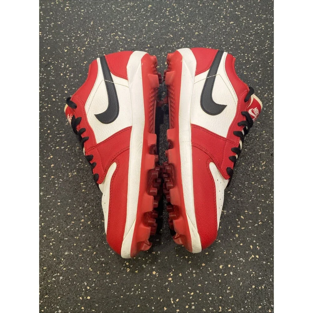 Sz 9.5 Nike Air Jordan 1 Retro MCS Low Chicago Baseball Cleats CJ8524-611